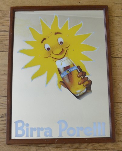 Vecchio specchio pubblicitario - vecchio,