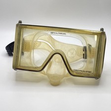 MASCHERA SUBACQUEA SCUBA DIVING 3 GLASS VINTAGE WRAPAROUND US DIVERS the shark