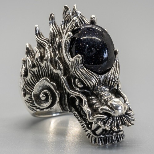 Dragone anello 925 argento - anello,