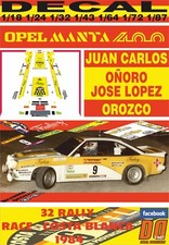 DECAL OPEL MANTA 400 J.C