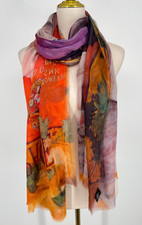 Sciarpa micromodale blu