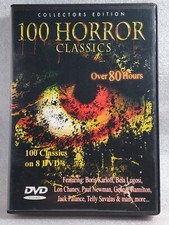 Collectors Edition 100 Horror Classics Over 80 Hours 8 Disc Set (DVD, 2007)