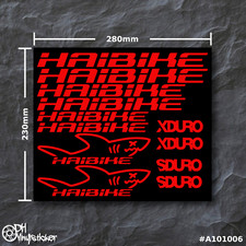 Haibike set adesivi rosso |