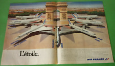 AIR FRANCE airlines FLOTTA concorde Pubblicità 1 pagina 1979 L'ETOILE