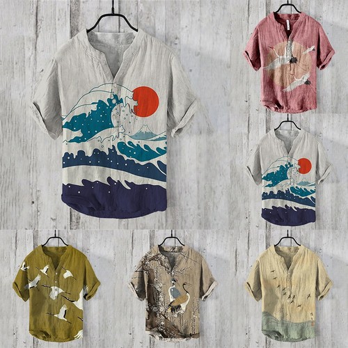 Camicia uomo stampa arte