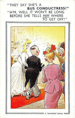 Cartolina comic wedding - comic,