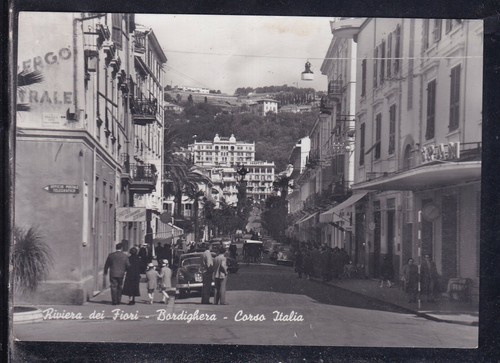Cartolina bordighera corso - bordighera,