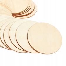 Cerchi di legno rotondi da 10 cm in compensato 50 pezzi