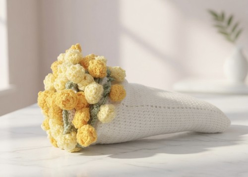 Bouquet coperta fatta mano - coperta,