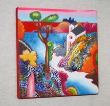 LUCA ALINARI - PAESAGGIO - OLIO SU TELA ANNI 90 OPERA UNICA CON CORNICE