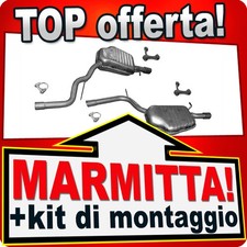 Scarico Completo per AUDI A4 B6 2.5 TDI 3 VOLUMI FAMILIARE CABRIO Marmitta