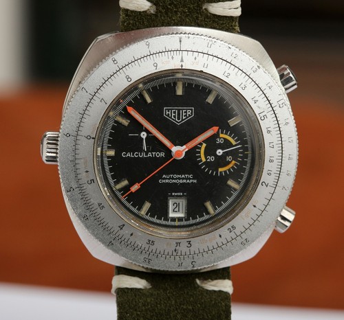 Heuer calculator pilot - heuer,