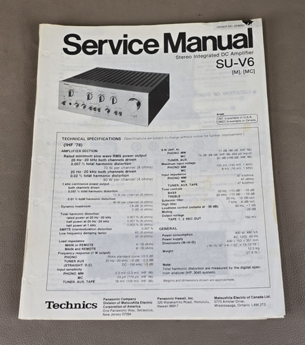 Technics amplificatore - amplificatore, dc