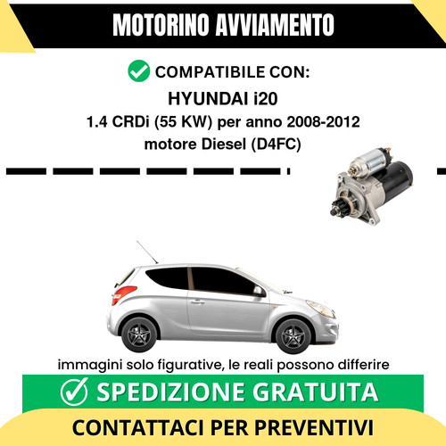 Motorino avviamento hyundai - motorino,