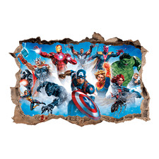 Adesivo murale Foro Avengers