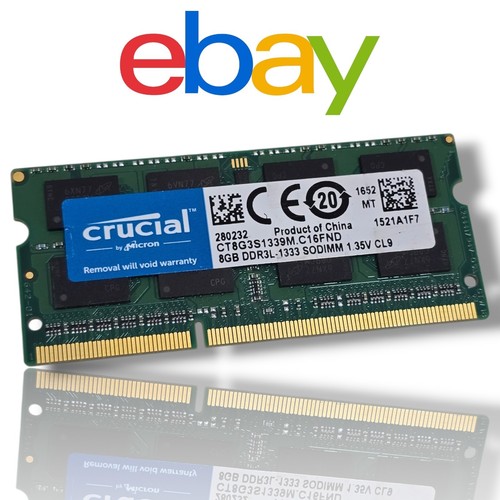 Crucial 8gb ddr3l 1333mhz - crucial,
