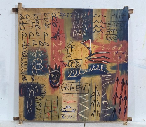 Jean michel basquiat acrilico - jean-michel,