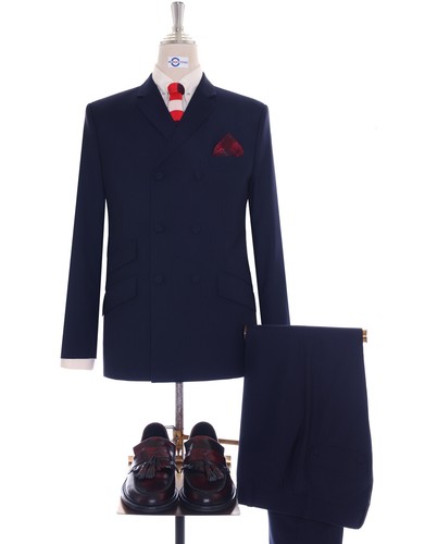 Tuta doppiopetto blu navy