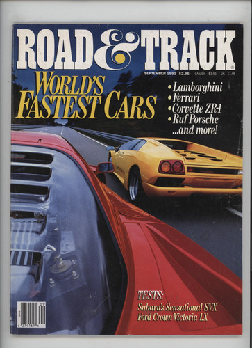 Road track september 1991 - road,