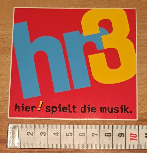 Vecchio adesivo sticker hr3