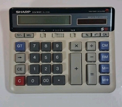 Sharp vtg calculator tested - sharp, (tested