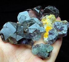 130g 6pz Cubo di fluorite blu