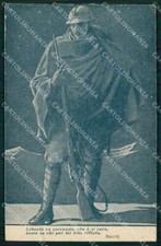 WW1 WWI Propaganda Soldato Alpino Alpini Dante Battisti cartolina XB5877