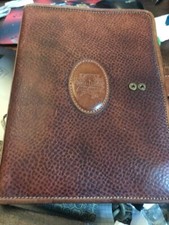 vintage 1960, porta agenda con ganci per ,notes, in pelle marca The Times