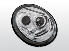 LPVW75 Coppia Fari Anteriori a LED Angel Eyes VW New Beetle 98-05 cromo TuningSh