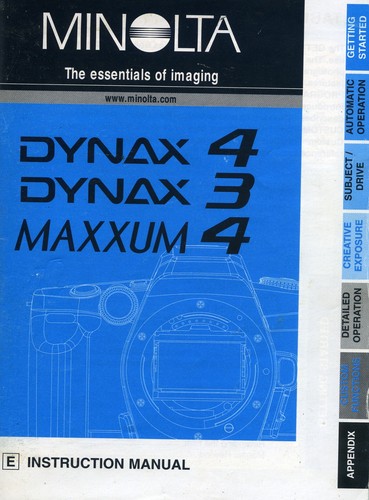 Minolta dynax 4 - minolta,