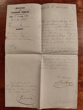 GIOVANNI LANZA  AUTOGRAFO