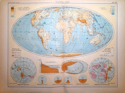 Planisfero fisico mappamondo - planisfero,