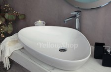 LAVABO CM 67 x 44 DA APPOGGIO CERAMICA LAVANDINO LAVELLO SANITARI BAGNO JAZZ