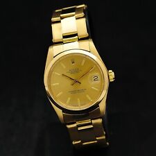 Rolex Datejust Unisex 18 kt gold 31 mm ref 6824 serviced + box