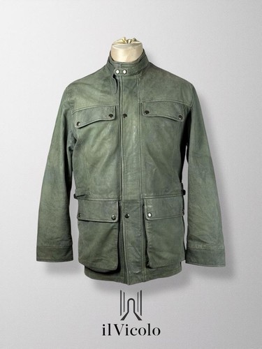 Giacca pelle vintage stile - in,