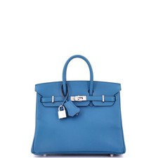 Hermes Birkin Handbag Blue