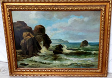 PITTORE FRANCESCO BOSSO  1864-1933 'MARINA LIGURE A PONENTE'