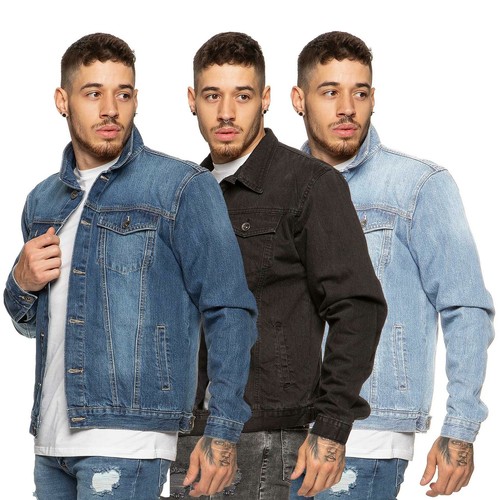 Giacca denim uomo enzo - giacca,