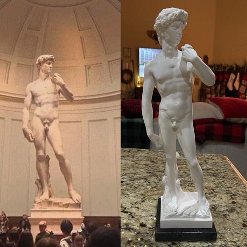 Statua del david marmo fuso - in,