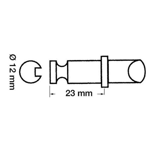Scalmo ottone cromato - , per