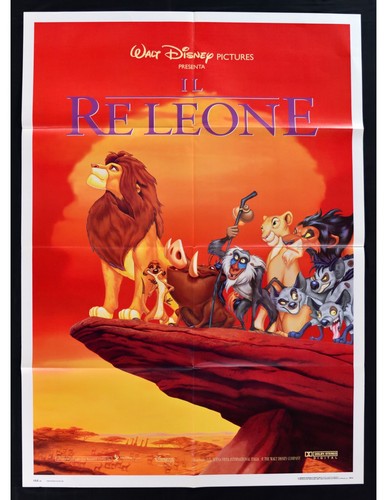 Manifesto leone disney - re,