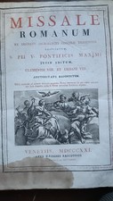 MISSALE ROMANUM del 1821 raro