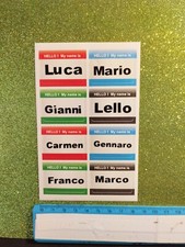 8 People Name Stickers For