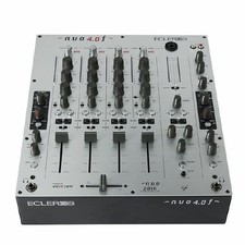 Ecler NUO 4.0F Mixer analogico per DJ a 4 canali con doppi filtri (argento)