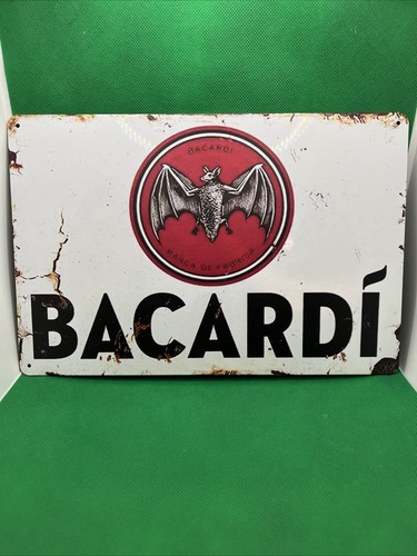 Bacardi rum metal sign - rum-metal, for