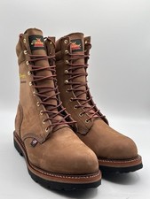 Stivali da lavoro uomo Thorogood 804-3555 punta acciaio WP pelle nuovi (U.S.A.) 14 D