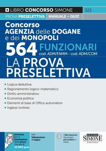 Libri concorso agenzia - concorso, dogane