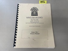 Radio Epoca Archivi Drake TR-4 Manuale Istruzioni Libretto - Dallas, TX