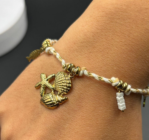 Bracciale acciaio dorato - bracciale,