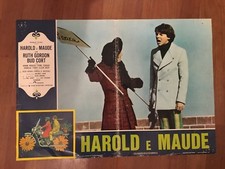 FOTOBUSTA,B1  HAROLD E MAUDE, HAL ASHBY, CORT, CAT STEVENS, MOTO